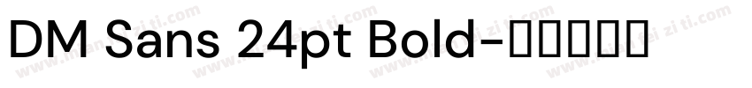 DM Sans 24pt Bold字体转换